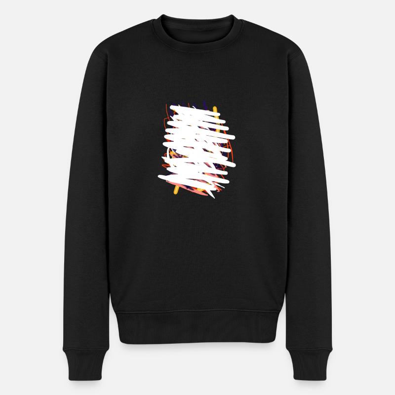 Das weltweit abstrakteste T-Shirt - Männer Premium Bio Pullover - Schwarz