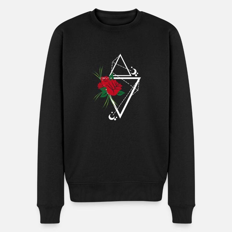Tätowierkunst - Männer Premium Bio Pullover - Schwarz