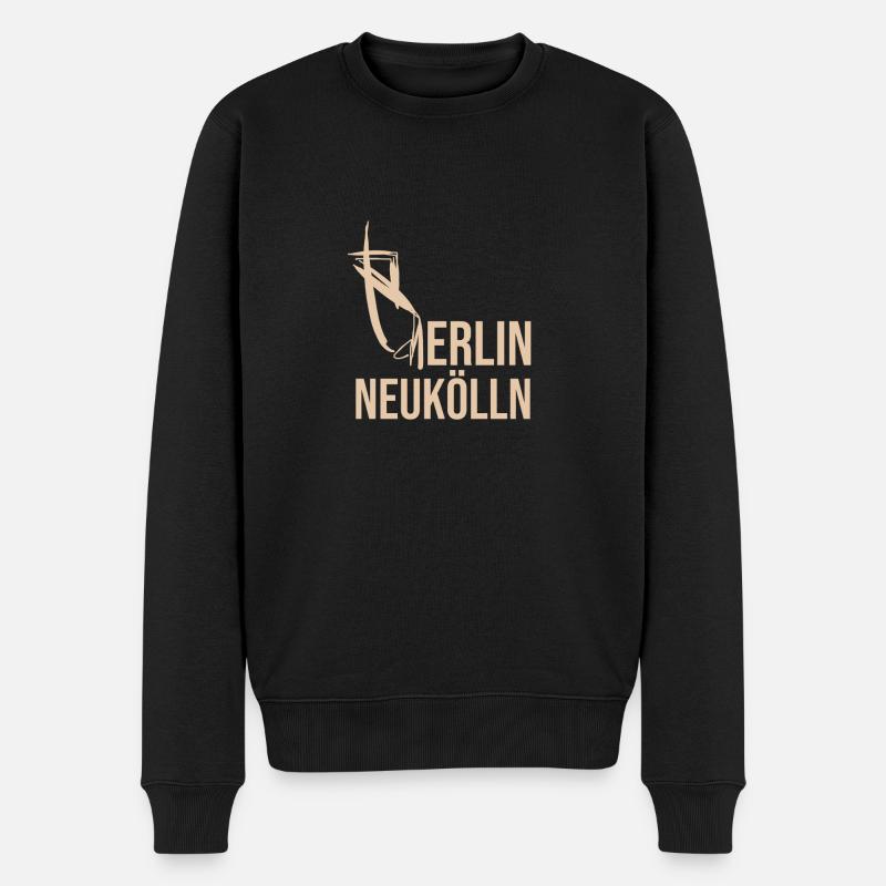 Berlin Neukölln - Pull Premium bio Homme - noir
