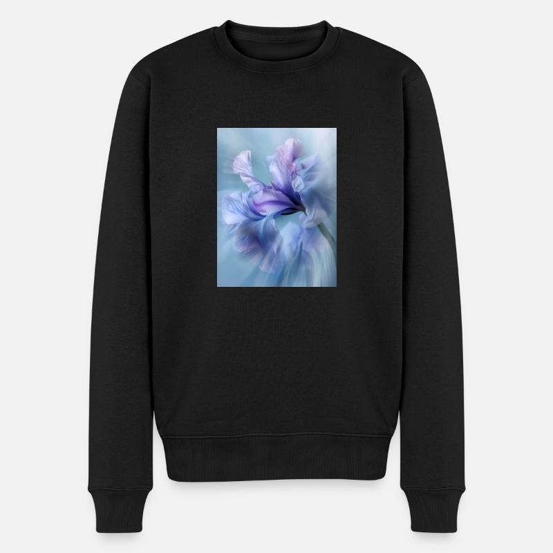 Poster ICM Flower 12 - Männer Premium Bio Pullover - Schwarz