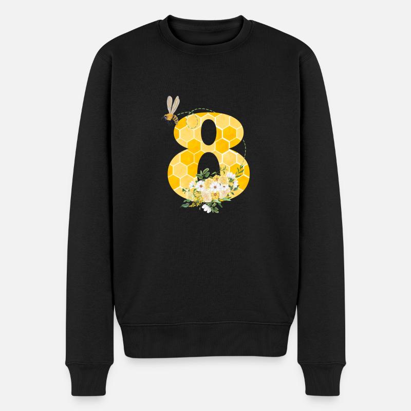 8e anniversaire abeille - Pull Premium bio Homme - noir