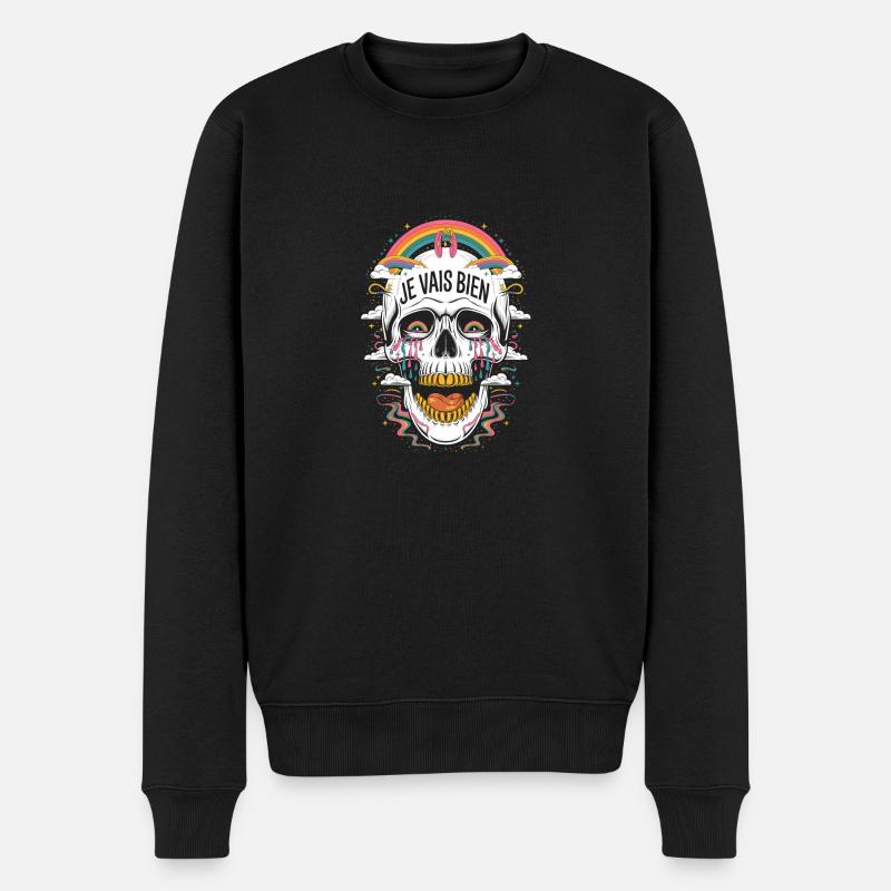 Je vais bien - Pull Premium bio Homme - noir