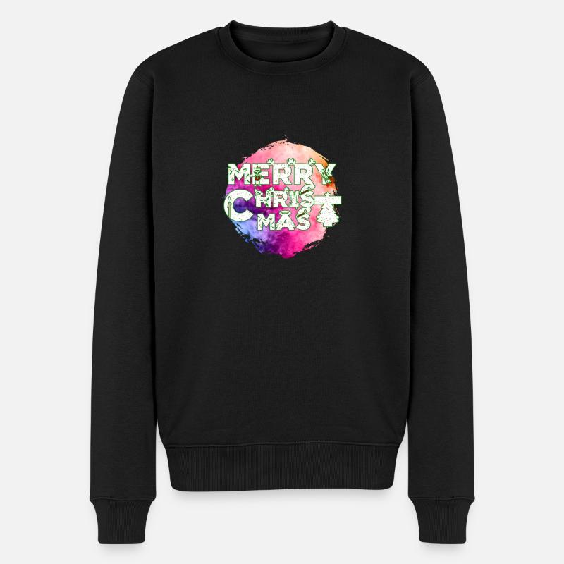 9 - Männer Premium Bio Pullover - Schwarz