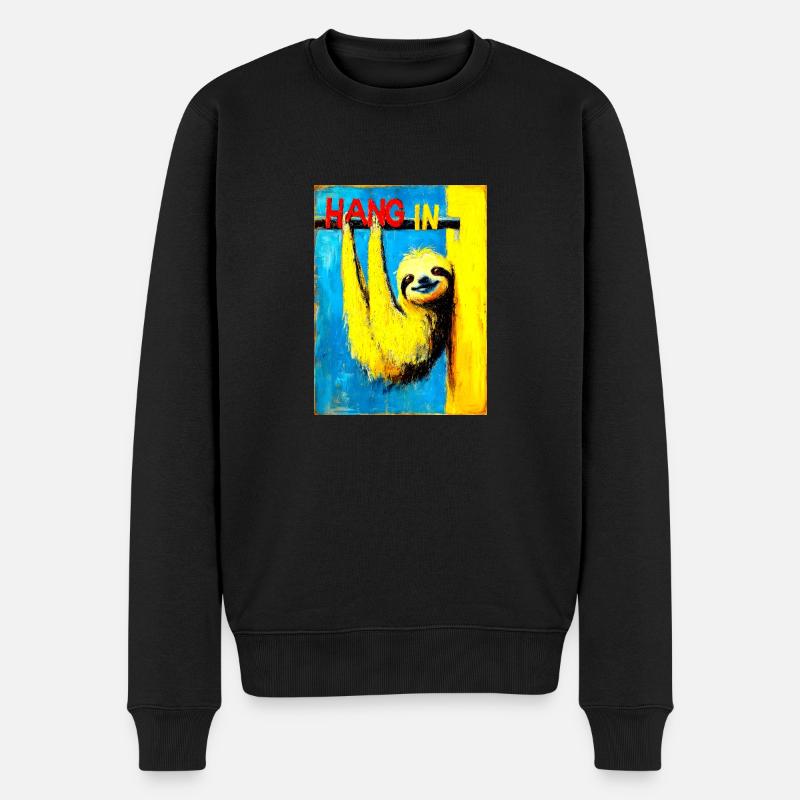 « Accrochez-vous » de van Gogh - Pull Premium bio Homme - noir