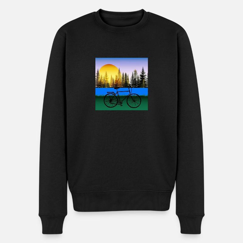 blockedTitle - Männer Premium Bio Pullover - Schwarz