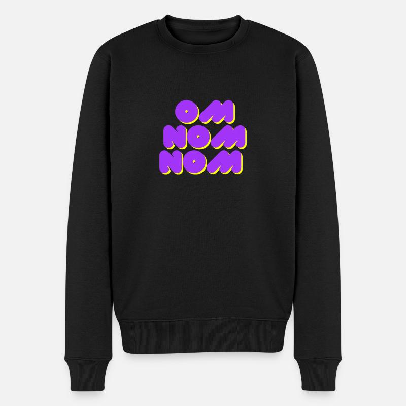 Om Name Name - Männer Premium Bio Pullover - Schwarz