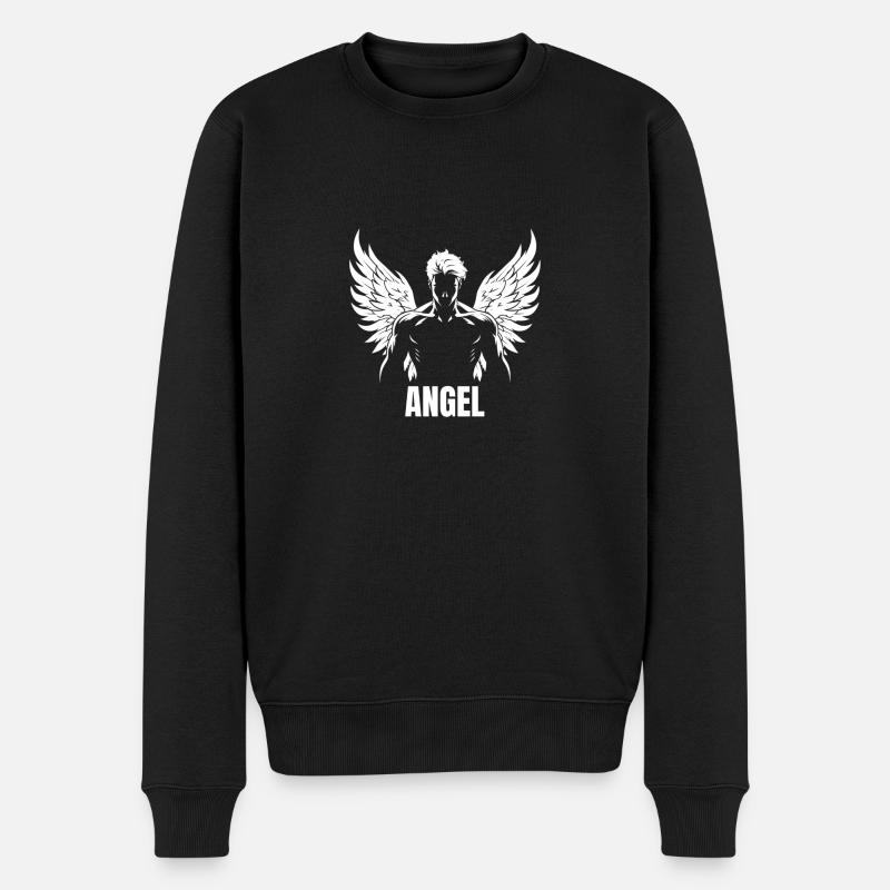 ANGEL - Pull Premium bio Homme - noir