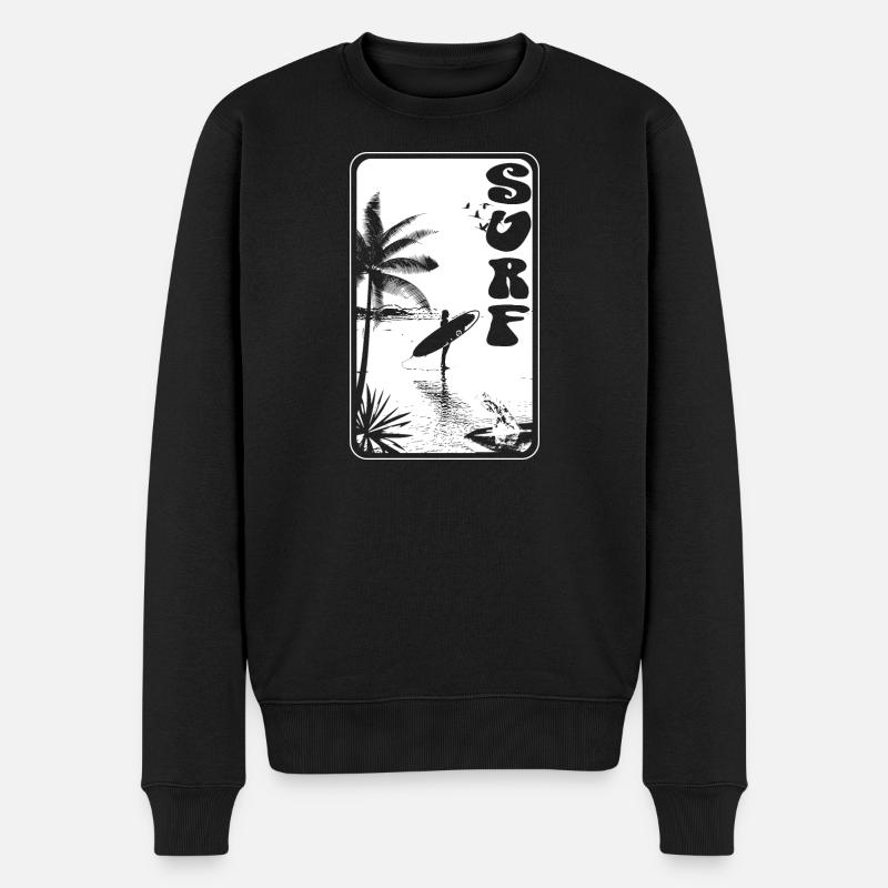 SURF - Pull Premium bio Homme - noir