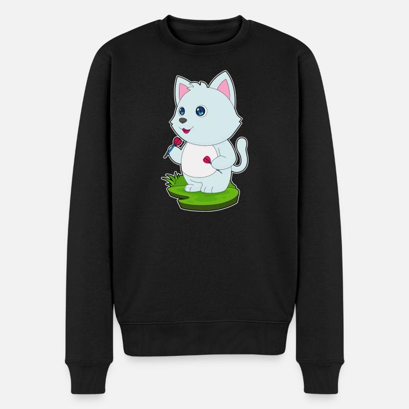 Fléchette de chat - Pull Premium bio Homme - noir