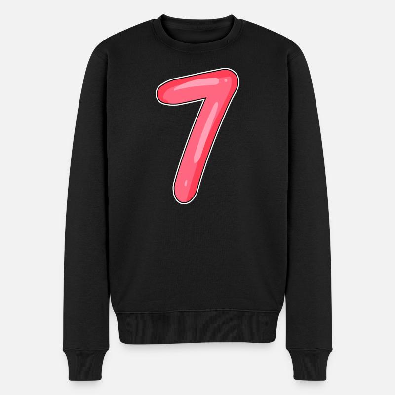 Numéro Sept - Numéro Numéro 7 - Pull Premium bio Homme - noir