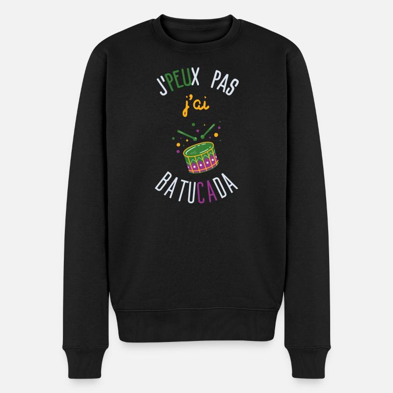 Ich kann nicht, ich habe gebaut - Männer Premium Bio Pullover - Schwarz