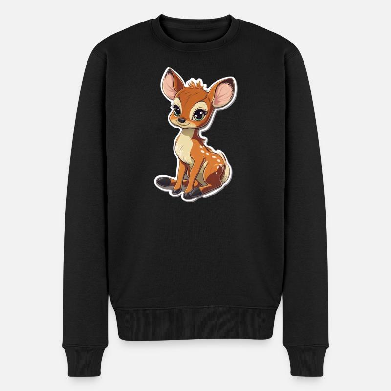 chevreuil - Pull Premium bio Homme - noir