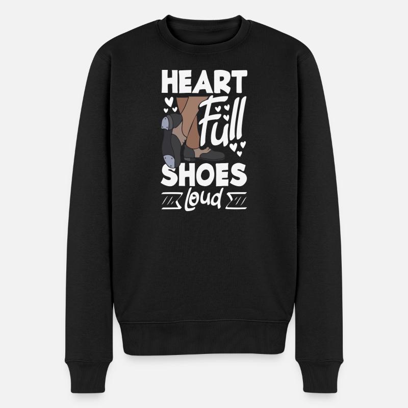 Stepptänzer, Steppschuhe, Tap Dance - Männer Premium Bio Pullover - Schwarz