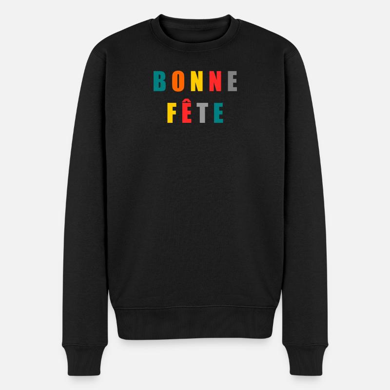 FÊTE DES MÈRES. BONNE FÊTE - Pull Premium bio Homme - noir