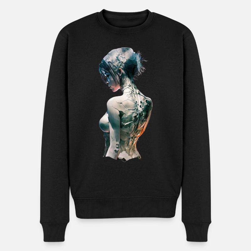 Anime No17 - Männer Premium Bio Pullover - Schwarz