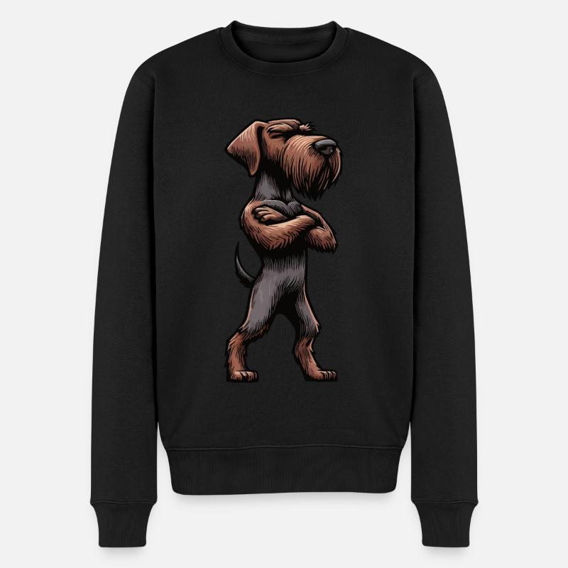 German Wirehaired German Wirehaired Owner - Men's Premium Organic Jumper - black