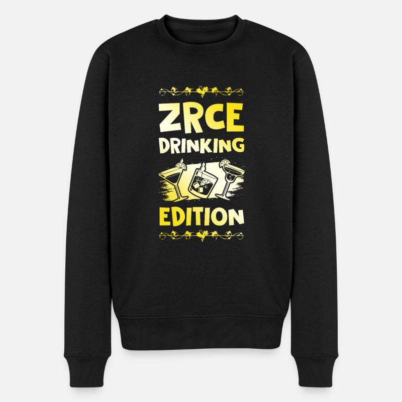 Zrce Boire Dicton - Pull Premium bio Homme - noir