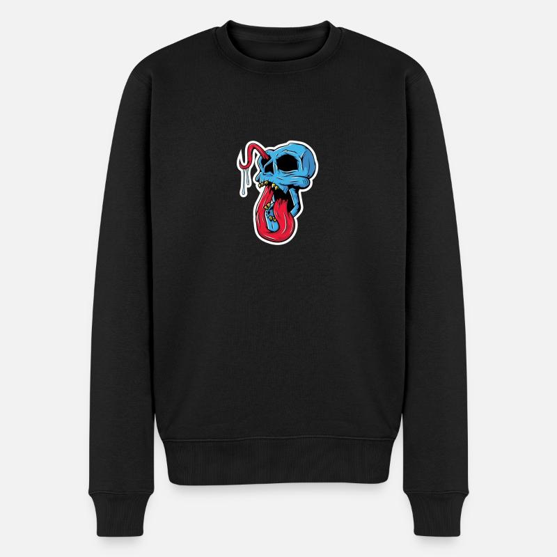 skull - odissé - Pull Premium bio Homme - noir