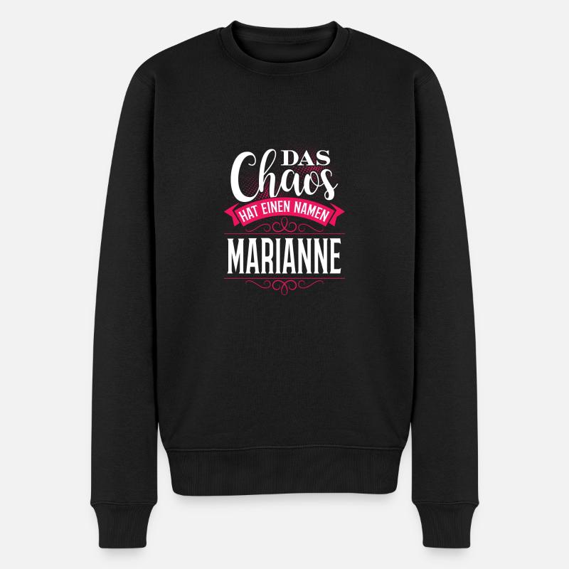 MARIANNE - Chaos - Männer Premium Bio Pullover - Schwarz