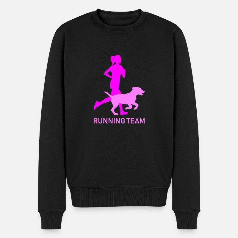 Running team - Männer Premium Bio Pullover - Schwarz