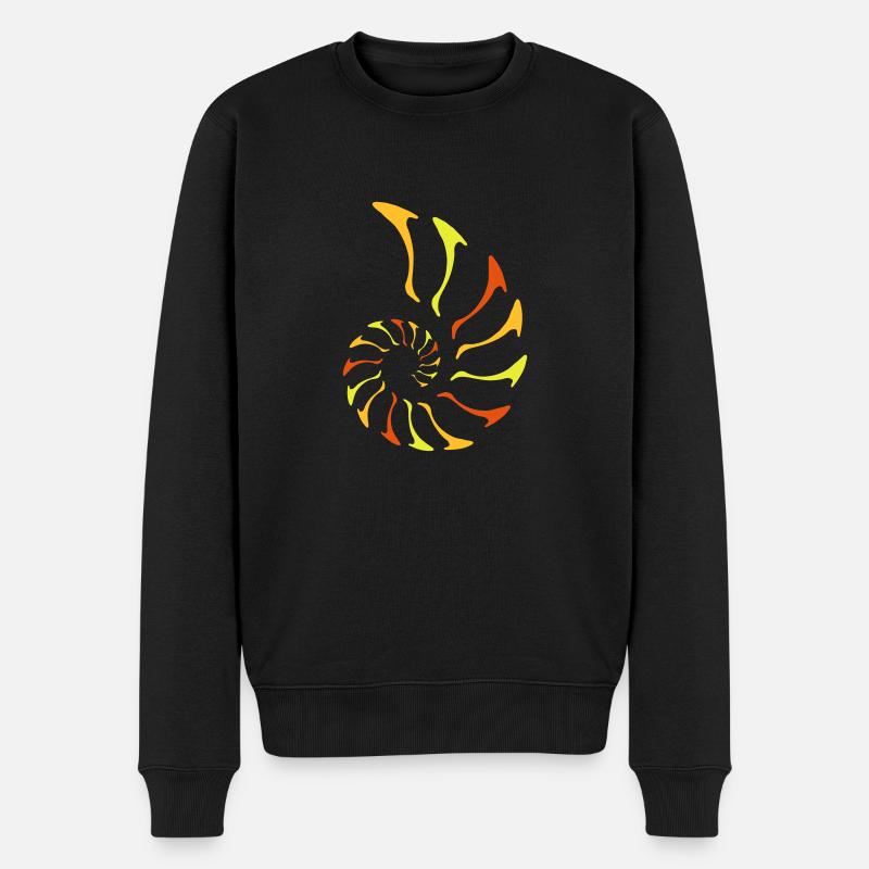 nautilus fibonacci - Pull Premium bio Homme - noir
