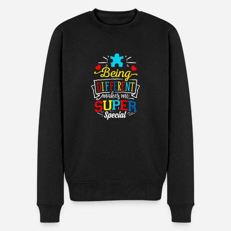Autisme Autiste ADHD Autisme Asperger Cadeau - Pull Premium bio Homme - noir