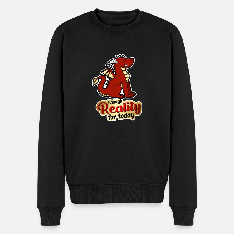 Assez de réalité pour aujourd’hui - Dragon - Pull Premium bio Homme - noir