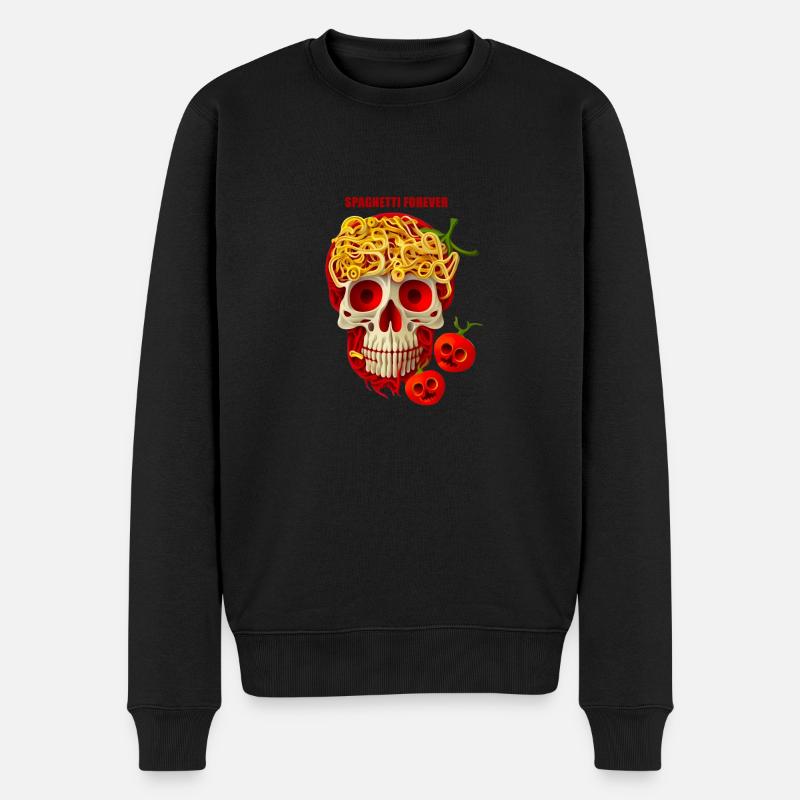 Spaghetti pour toujours - Pull Premium bio Homme - noir