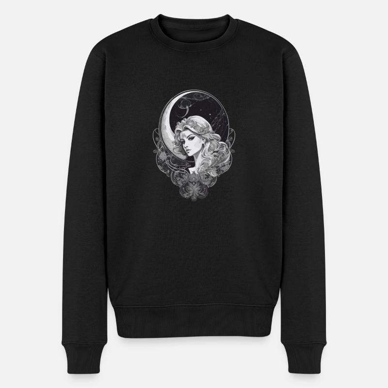 Tarot Vierge Spiritualité - Sagesse Précise - Pull Premium bio Homme - noir