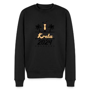 Crète 2024 - Pull Premium bio Homme - noir - Devant - Nico (187cm)