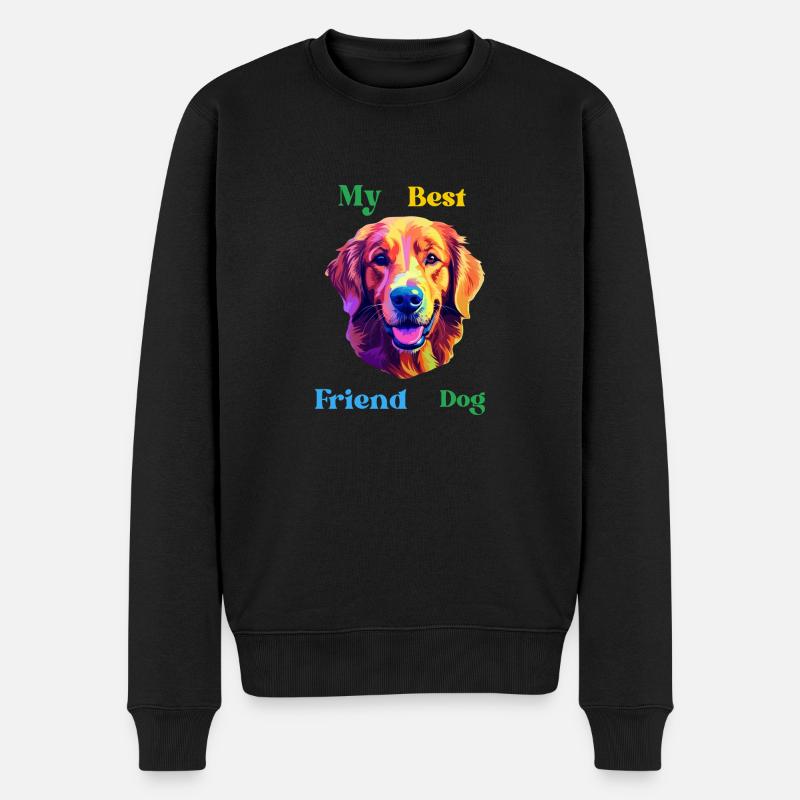 DEIN Dog - Männer Premium Bio Pullover - Schwarz
