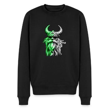 Vert Ragnar - Pull Premium bio Homme - noir - Devant - Nico (187cm)