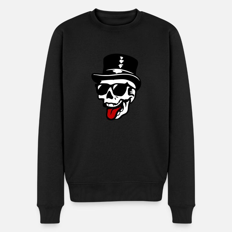 Bräutigam Skelett - Männer Premium Bio Pullover - Schwarz