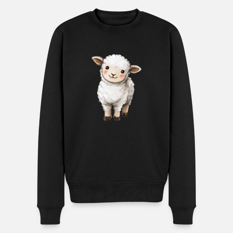 Mignon bébé mouton - Pull Premium bio Homme - noir