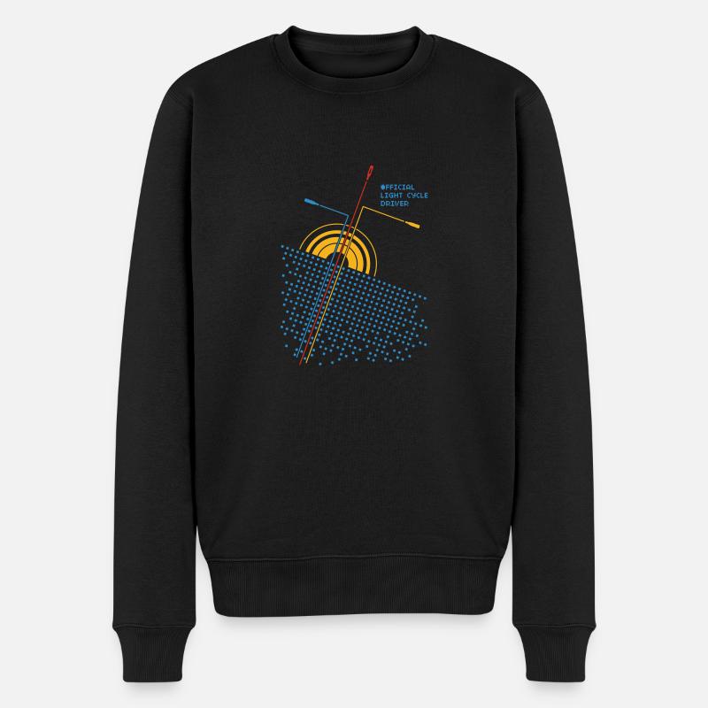 Official light cycle driver - Männer Premium Bio Pullover - Schwarz