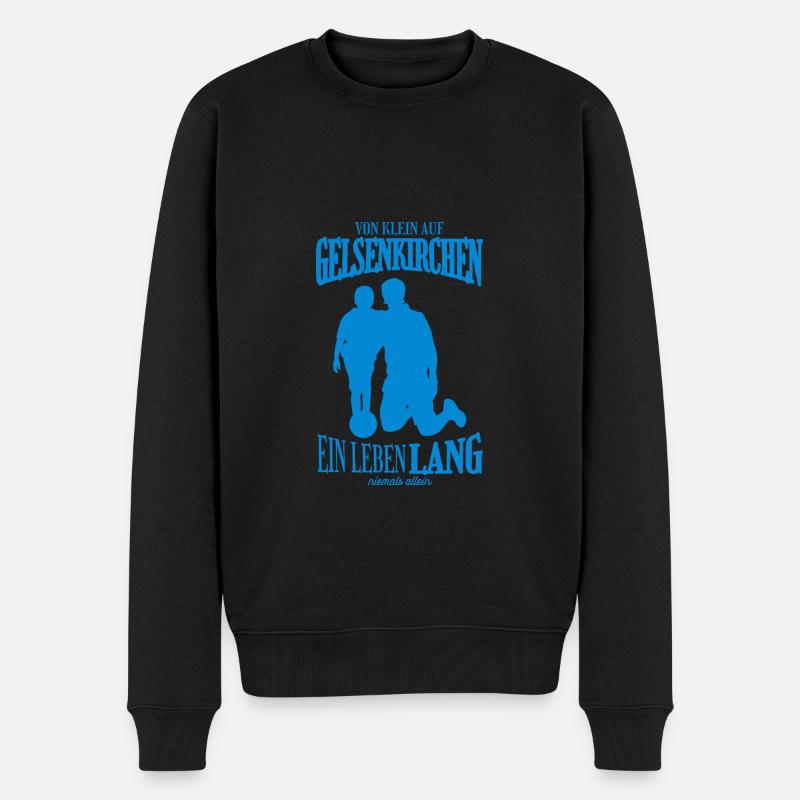 Gelsenkirchen Fußball Tradition Geschenk - Männer Premium Bio Pullover - Schwarz