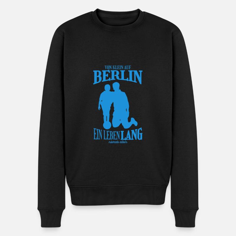 Berlin Fußball Tradition Geschenk - Männer Premium Bio Pullover - Schwarz