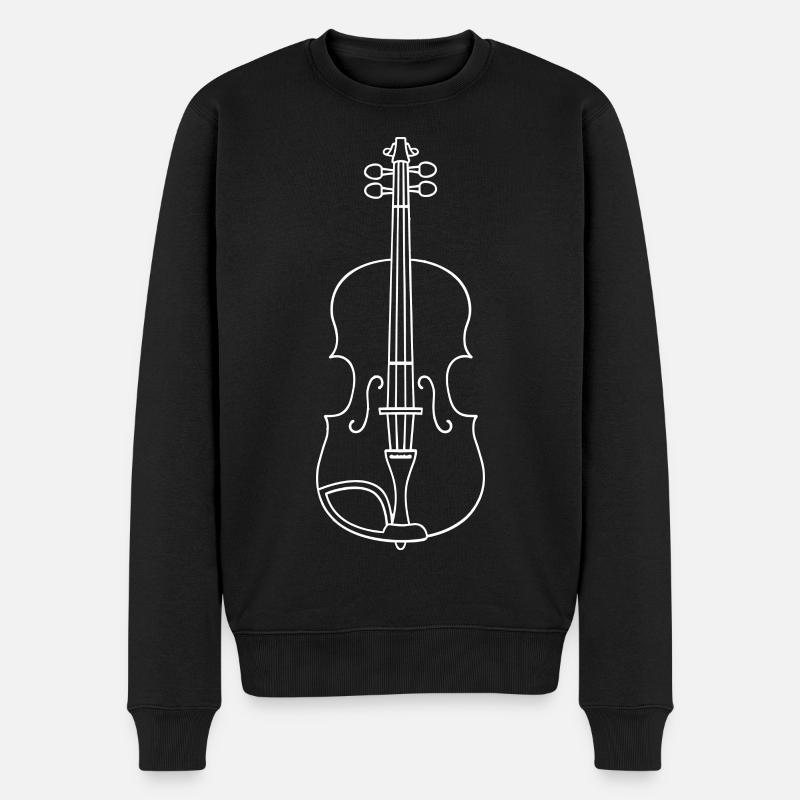 Croquis de violon - Pull Premium bio Homme - noir