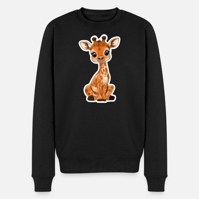 Girafe - Pull Premium bio Homme - noir