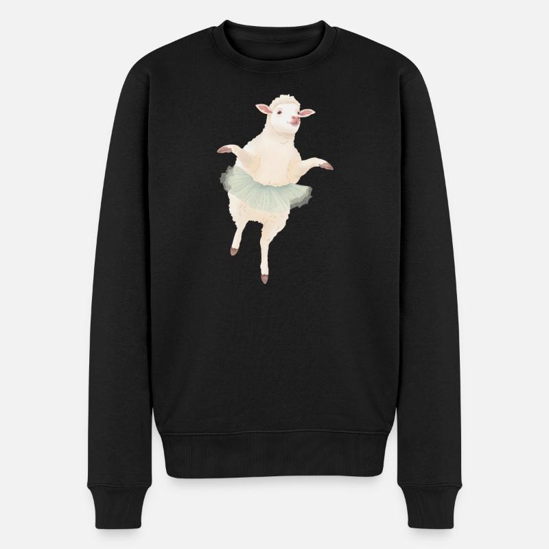 Mouton Ballerine - Pull Premium bio Homme - noir