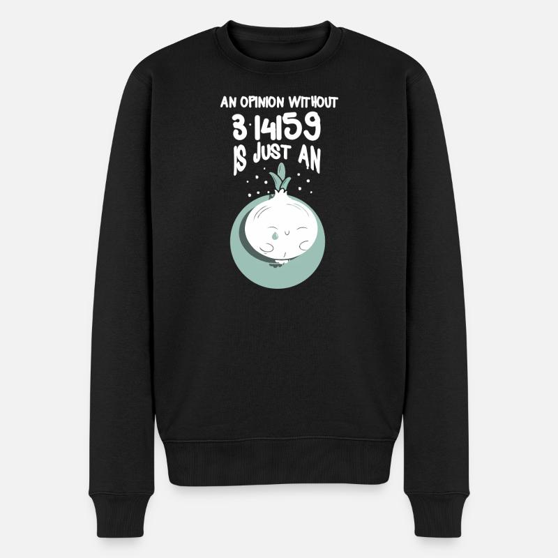 Mathe Mathematik Lehrer Spruch Mathelehrer Lustig - Männer Premium Bio Pullover - Schwarz