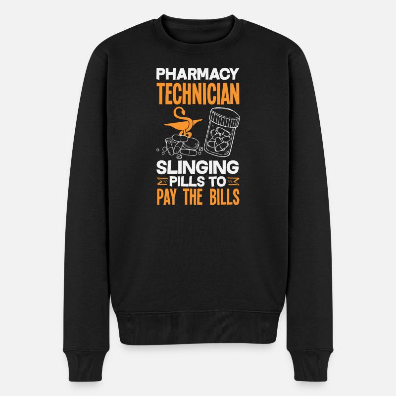 Pharmacien Technicien Pharmaceutique - Pull Premium bio Homme - noir