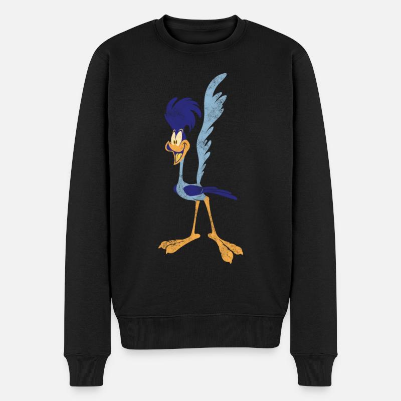Looney Tunes Road Runner Vintage - Pull Premium bio Homme - noir