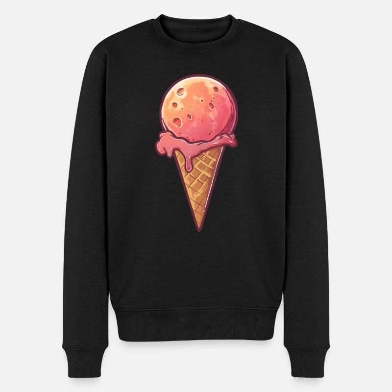 Eis-Planet Mars - Männer Premium Bio Pullover - Schwarz