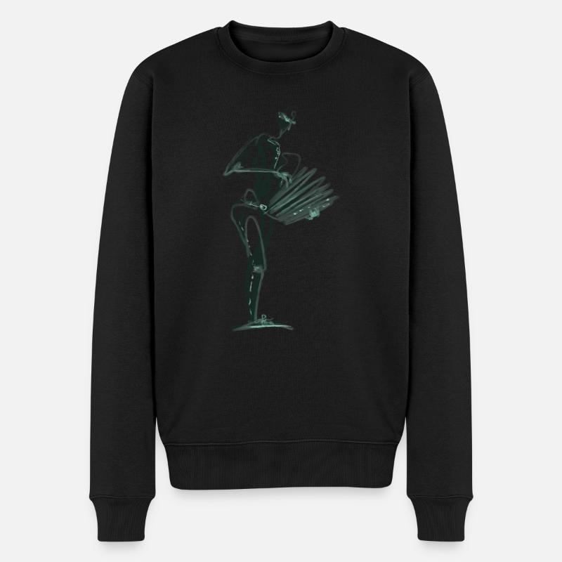 Accordéon - Pull Premium bio Homme - noir