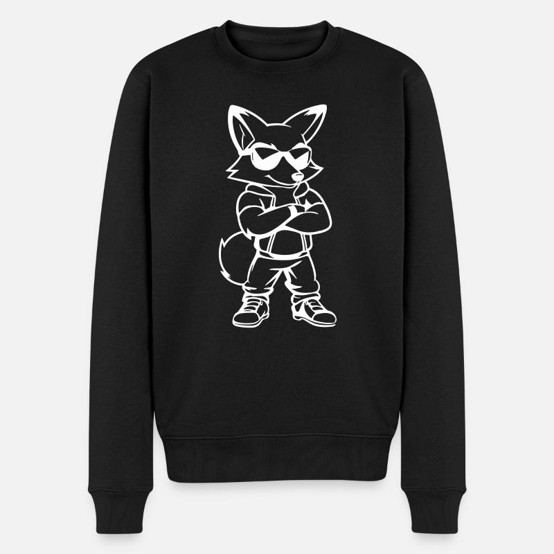 Fox Comic Lunettes de soleil - Pull Premium bio Homme - noir