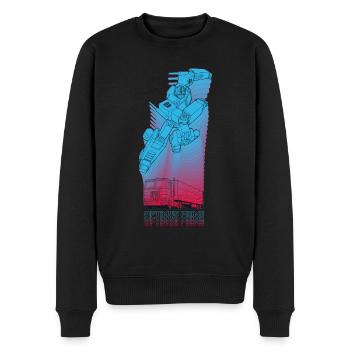 Transformers G1 Optimus Prime Truck Und Roboter - Männer Premium Bio Pullover - Schwarz - Vorne - Nico (187cm)