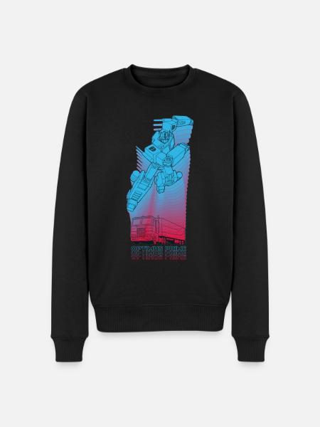 Transformers G1 Optimus Prime lastbil og robot - Økologisk premium-sweatshirt til mænd - sort