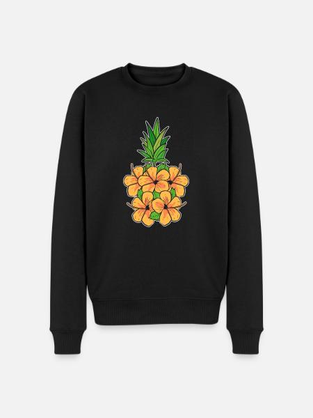 Pineapple - Men's Premium Organic Jumper - black