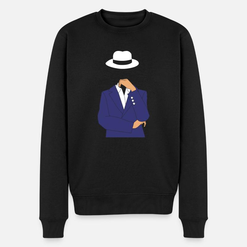 Cybersikkerhed Cyber Programmør Hacker - Økologisk premium-sweatshirt til mænd - sort